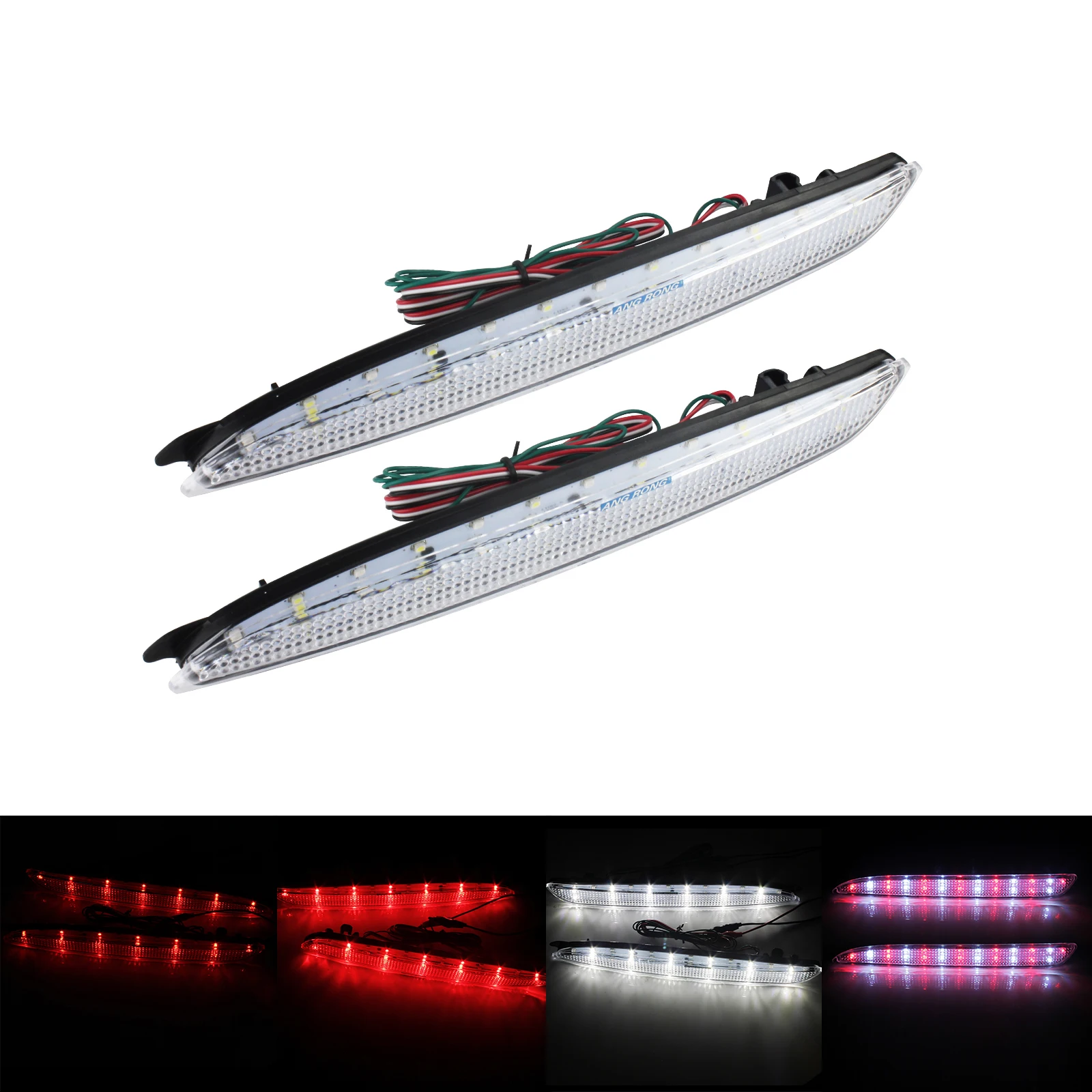 ANGRONG 2x Clear Lens LED Rear Bumper Reflector Light BK5P BK3P For Mazda3 Mazdaspeed3 Axela
ANGRONG 2x Clear Lens LED Rear Bumper Reflector Light BK5P BK3P For Mazda3 Mazdaspeed3 Axela