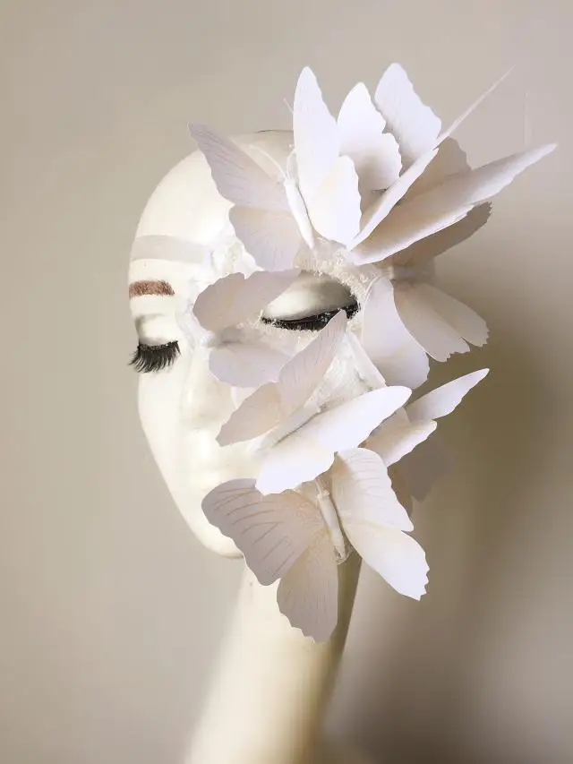 Female Half Face Cover Butterfly Phoenix Mask Party Girl Cosplay Accessories Stage Model Catwalk Performance Makeup Props Masks
Female Half Face Cover Butterfly Phoenix Mask Party Girl Cosplay Accessories Stage Model Catwalk Performance Makeup Props Masks