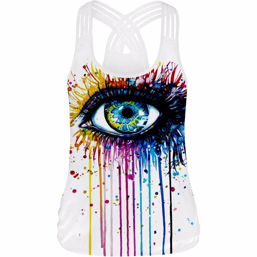 Punk Eyes Drawing Tank Tops Black Digital Print Vest Summer Horse Forest Cross Back Camis Undershirts Fitness Women Tank Tops
Punk Eyes Drawing Tank Tops Black Digital Print Vest Summer Horse Forest Cross Back Camis Undershirts Fitness Women Tank Tops