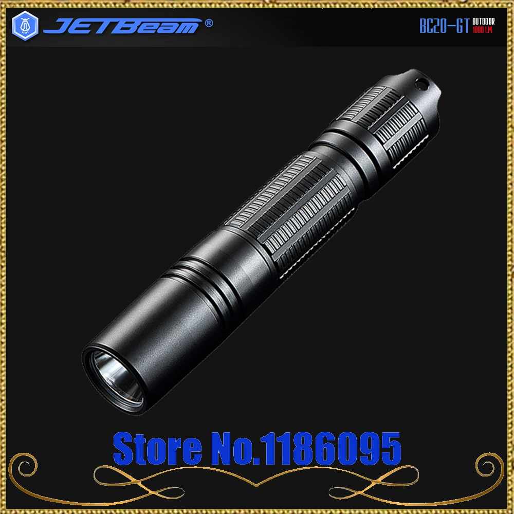 

Jetbeam BC20-GT 1080 Lumens Cree XP-L HI LED Small and portable , with built-in usb port outdoor Flashlight