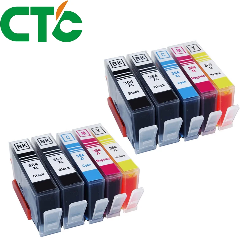 CTC 10 Упаковка 364XL совместимая замена чернильных картриджей для 364 xl Deskjet 3070A 5510 6510