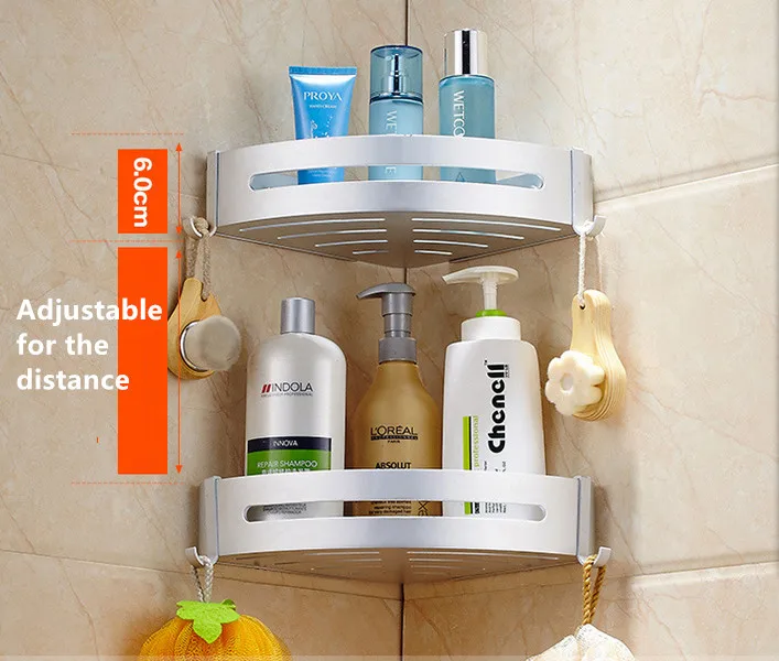 Free shipping Oxidation finish aluminium bathroom corner shelf with hanging hook useful bathroom wall shelf single double tier
Free shipping Oxidation finish aluminium bathroom corner shelf with hanging hook useful bathroom wall shelf single double tier