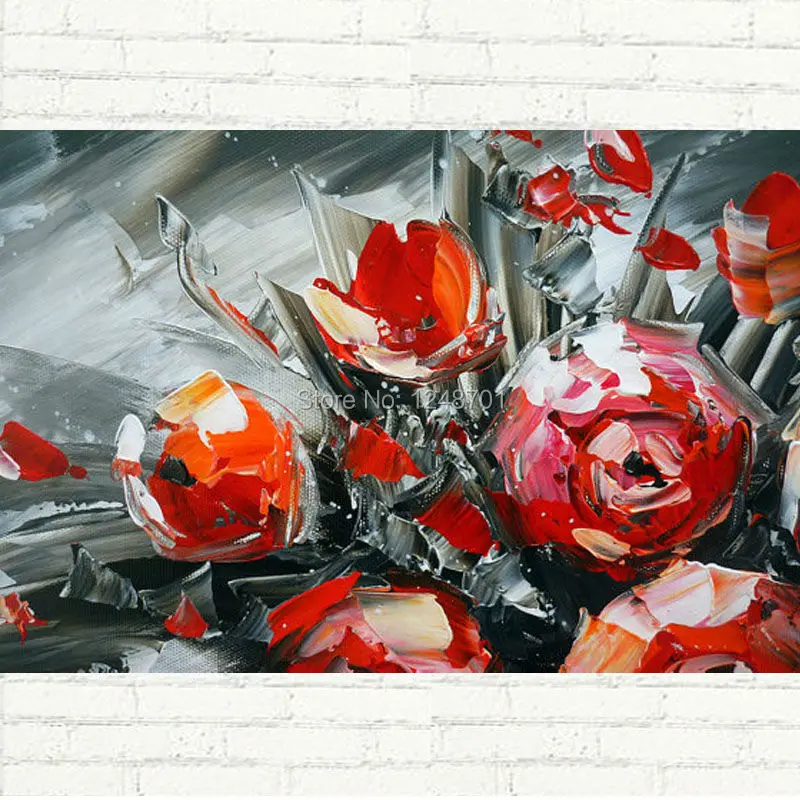Vase of Roses Palette Knife Painting - Hand Painted Abstract Flower Oil Painting On Canvas Modern Wall Decoration
Vase of Roses Palette Knife Painting - Hand Painted Abstract Flower Oil Painting On Canvas Modern Wall Decoration