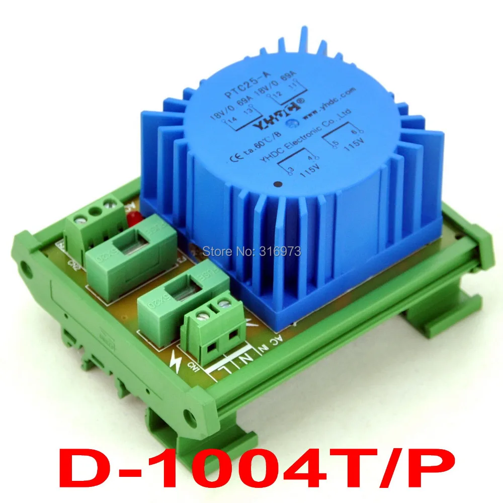 P 115VAC, S 36VAC, 25VA DIN Rail Mount тороидальный модуль трансформатора мощности.
P 115VAC, S 36VAC, 25VA DIN Rail Mount тороидальный модуль трансформатора мощности.