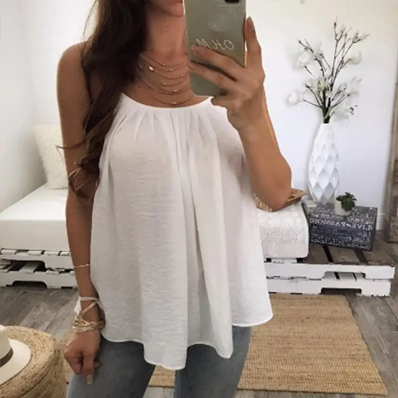2021 Casual Tops Summer Shirts Sexy Spaghetti Blouses Solid Off Shoulder Blusas Streetwear Loose Shirts WS7978C
2021 Casual Tops Summer Shirts Sexy Spaghetti Blouses Solid Off Shoulder Blusas Streetwear Loose Shirts WS7978C