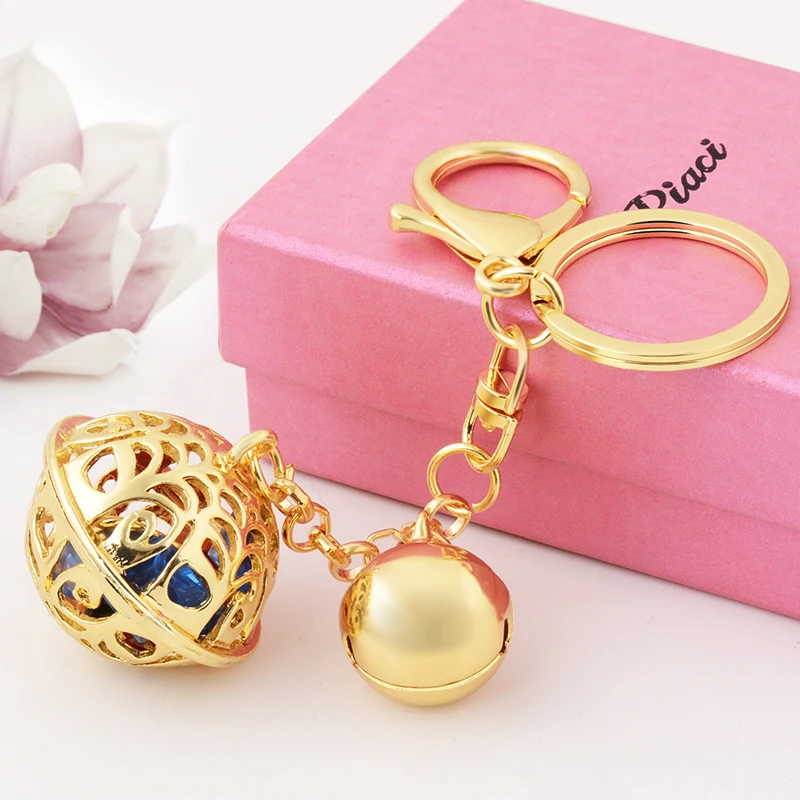 EASYA New Hollow Metal Pendant Keychain Unique Rose Gold Silver Small Bell Car Key Chain Women Bags Charm Chaveiro CHY-3694
EASYA New Hollow Metal Pendant Keychain Unique Rose Gold Silver Small Bell Car Key Chain Women Bags Charm Chaveiro CHY-3694