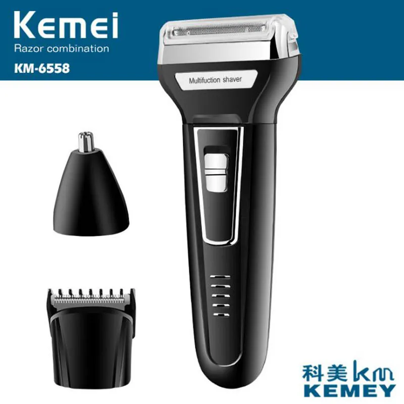 Фото Kemei 3 в 1 триммер для волос мужчин электрическая бритва бороды - купить