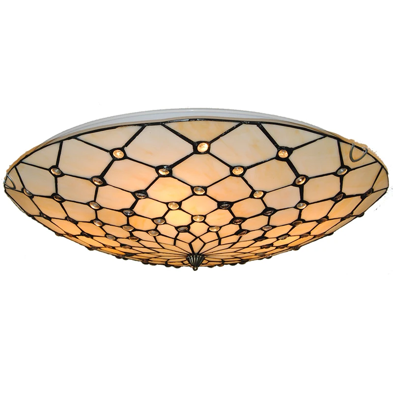20" Classic Tiffany Ceiling Lamp Retro European Stained Glass Handmade Hanging Light Bedroom Dining Room Fixtures Lighting CL278
20" Classic Tiffany Ceiling Lamp Retro European Stained Glass Handmade Hanging Light Bedroom Dining Room Fixtures Lighting CL278
