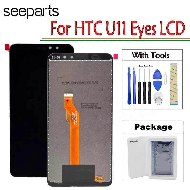 For HTC Ocean Harmony U11 EYEs Display LCD Touch Screen Digitizer Panel Assembly Replacement Parts For 6.0" HTC U11 EYEs Display
For HTC Ocean Harmony U11 EYEs Display LCD Touch Screen Digitizer Panel Assembly Replacement Parts For 6.0" HTC U11 EYEs Display