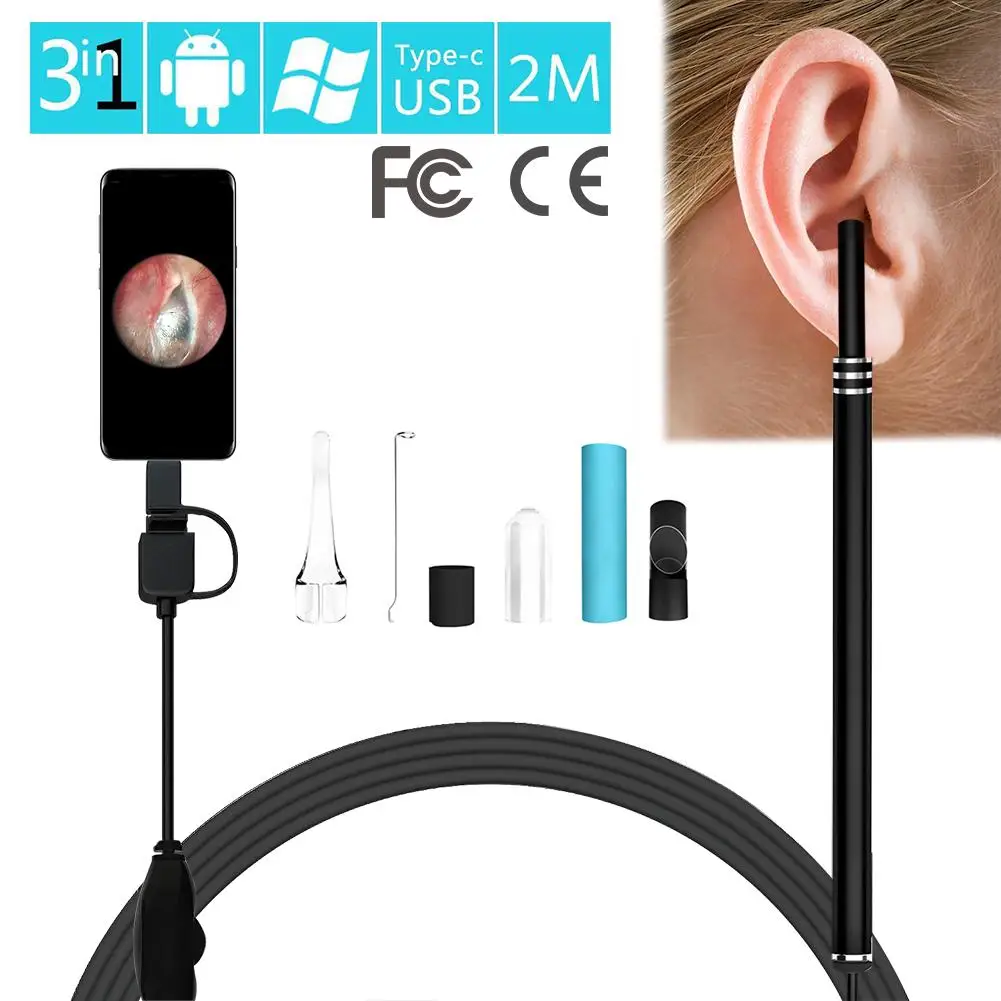 3-in-1 Ear Cleaning Endoscope HD Visual Multifunctional Earpick With Mini Camera Ear Health Care For Children
3-in-1 Ear Cleaning Endoscope HD Visual Multifunctional Earpick With Mini Camera Ear Health Care For Children