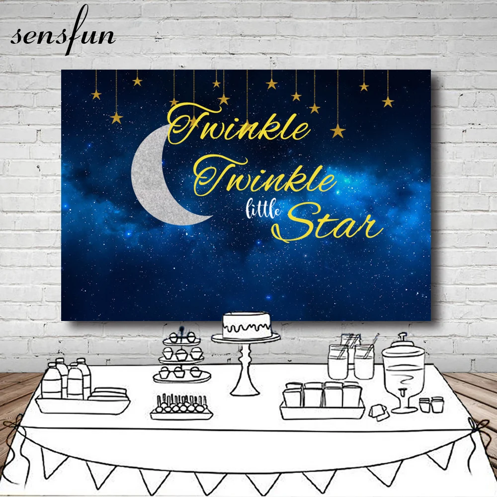 Sensfun Moon Starry Sky Twinkle Twinkle Little Star Backdrop For Photo Studio Baby Shower Children Birthday Party Backgrounds
Sensfun Moon Starry Sky Twinkle Twinkle Little Star Backdrop For Photo Studio Baby Shower Children Birthday Party Backgrounds