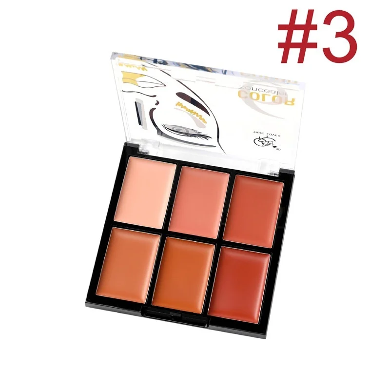 Natural Professional Concealer Palettes 6 Colors makeup Foundation Facial Face Cream Cosmetic contour palette concealer palette
Natural Professional Concealer Palettes 6 Colors makeup Foundation Facial Face Cream Cosmetic contour palette concealer palette