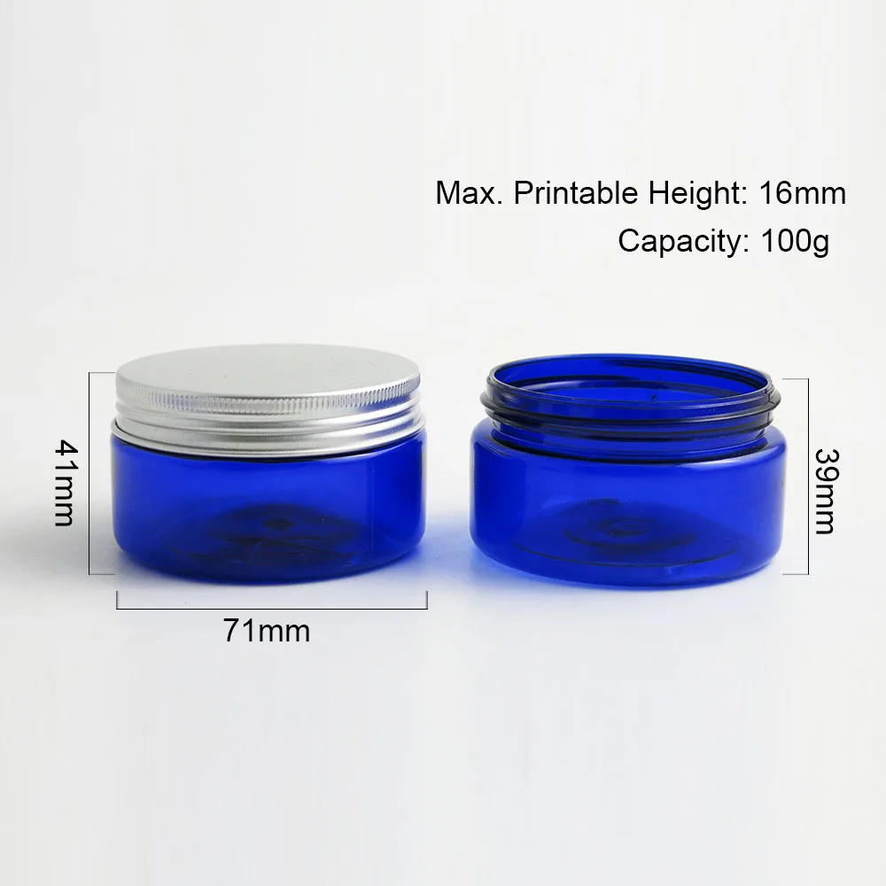 30 x High Quality 100G Empty Blue Plastic Cream Cosmetic Jar 100ML Lotion Makeup Travel Container with silver lids Sample Bottle
30 x High Quality 100G Empty Blue Plastic Cream Cosmetic Jar 100ML Lotion Makeup Travel Container with silver lids Sample Bottle