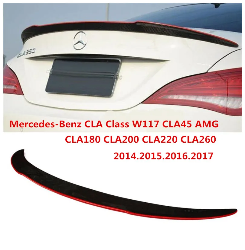 Высококачественный спойлер из углеродного волокна для Mercedes Benz CLA Class W117 CLA45 CLA180 200