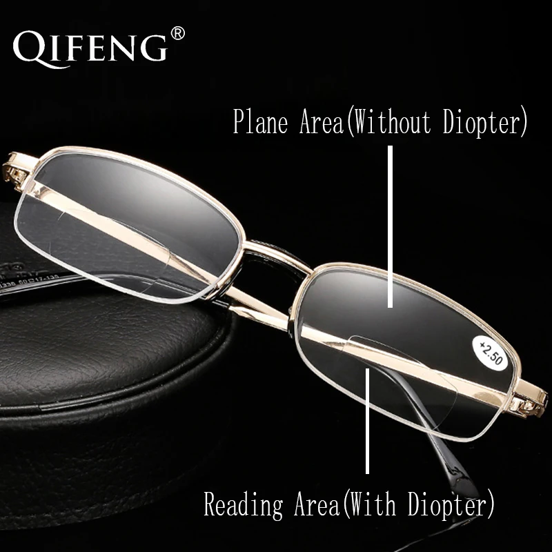 Bifocal Reading Glasses Men Men Women Diopter Presbyopic Eyeglasses Male Female +1.0+1.5+2.0+2.5+3.0+3.5+4.0 QF262
Bifocal Reading Glasses Men Men Women Diopter Presbyopic Eyeglasses Male Female +1.0+1.5+2.0+2.5+3.0+3.5+4.0 QF262