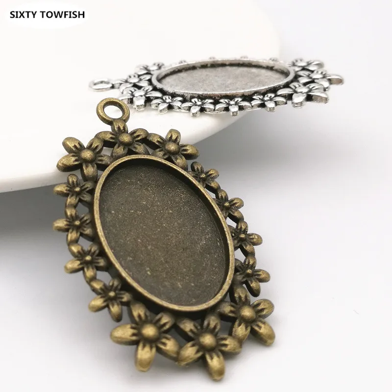 20pcs/lot) 49*31MM inner:18x25mm Alloy/Metal Antique Silver Blank Pendant Cameo Cabochon base settings Findings
20pcs/lot) 49*31MM inner:18x25mm Alloy/Metal Antique Silver Blank Pendant Cameo Cabochon base settings Findings