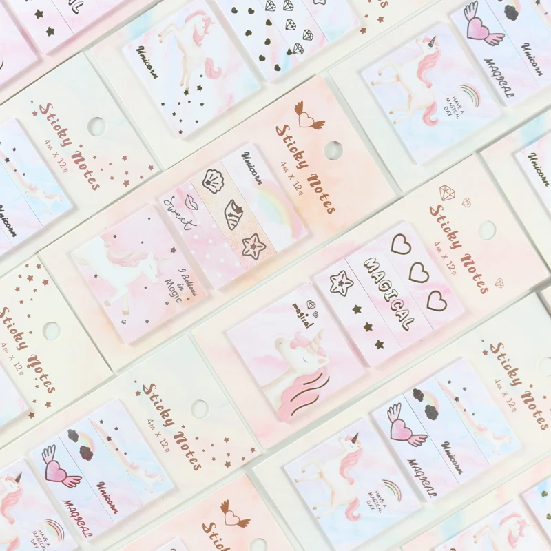Domikee cute creative foil unicorn theme school student sticky index label notespad stationery,fine cartoon memo pad for girls
Domikee cute creative foil unicorn theme school student sticky index label notespad stationery,fine cartoon memo pad for girls