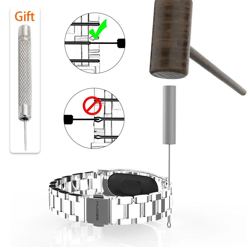 Mi Band 4 Strap Metal Stainless Steel For Mi Band 3 4 Strap Compatible Bracelet Miband 3 4 Wristbands Pulseira Miband3 Miband4
Mi Band 4 Strap Metal Stainless Steel For Mi Band 3 4 Strap Compatible Bracelet Miband 3 4 Wristbands Pulseira Miband3 Miband4