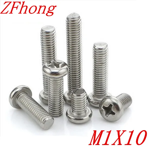 1000pcs/lot DIN7985 M1*10 Stainless Steel 304 Phillips Pan Round Head Machine Screw
1000pcs/lot DIN7985 M1*10 Stainless Steel 304 Phillips Pan Round Head Machine Screw