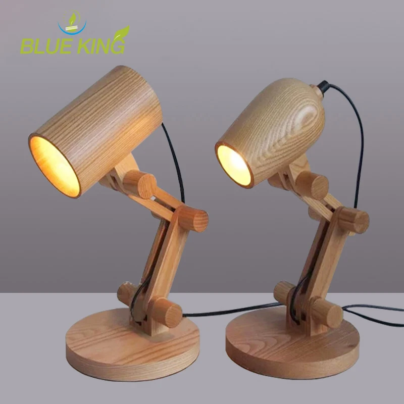 Art decorate modern Wooden Table Lamp E27 Lamp Holder 110-240V Parlor Indoor Study Desktop Lighting adjustable solid wood light
Art decorate modern Wooden Table Lamp E27 Lamp Holder 110-240V Parlor Indoor Study Desktop Lighting adjustable solid wood light