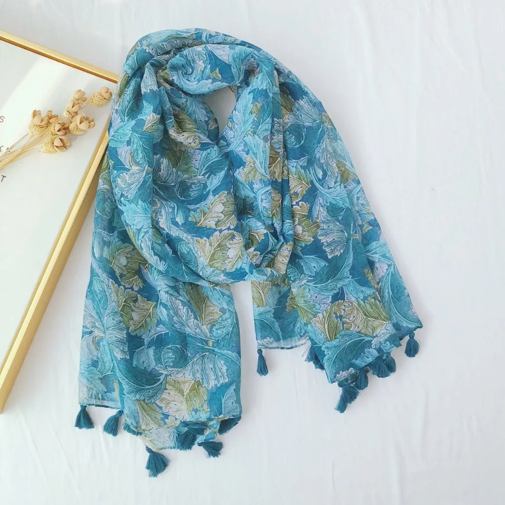 Women 2020 New Spring Summer Leaves Floral Tassel Viscose Shawl Scarf Ladies Wrap Headband Echarpe Foulard Muslim Hijab 180*90Cm
Women 2020 New Spring Summer Leaves Floral Tassel Viscose Shawl Scarf Ladies Wrap Headband Echarpe Foulard Muslim Hijab 180*90Cm