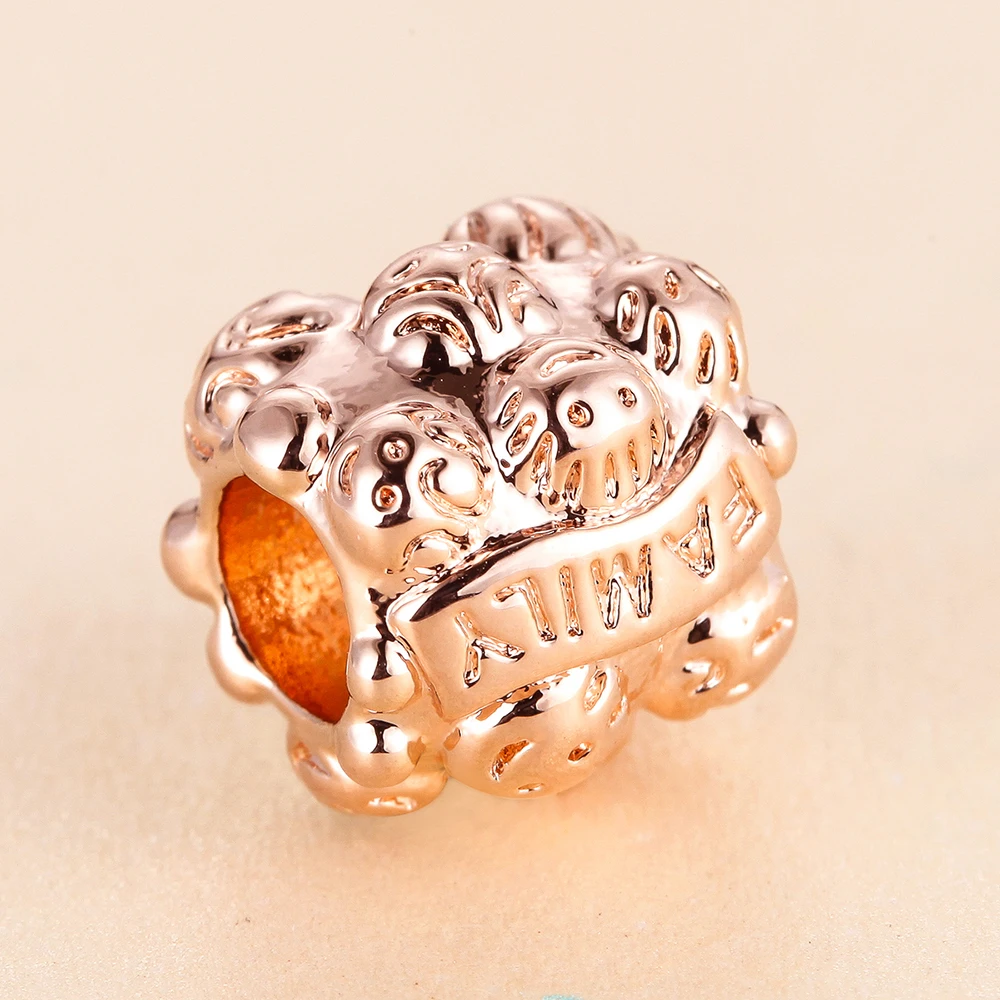 LOVE & FAMILY Charm Fashion Jewelry Rose Gold Beads Fit Silver Charm Bracelet for Women DIY Jewelry Making
LOVE & FAMILY Charm Fashion Jewelry Rose Gold Beads Fit Silver Charm Bracelet for Women DIY Jewelry Making