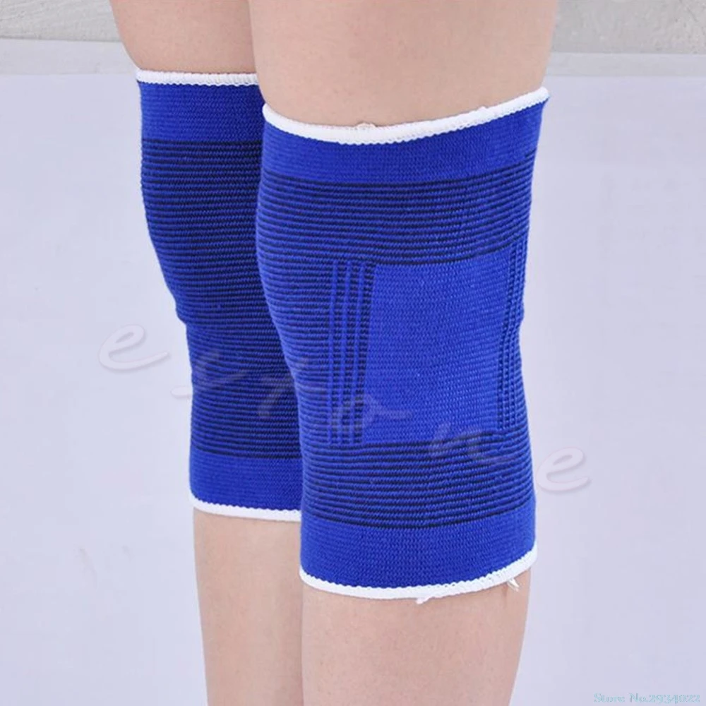 New 2pcs Blue Elastic Knee Support Pad Brace Guard Sleeve Strap Bandage Wrap Gym ankle guard Drop Ship
New 2pcs Blue Elastic Knee Support Pad Brace Guard Sleeve Strap Bandage Wrap Gym ankle guard Drop Ship