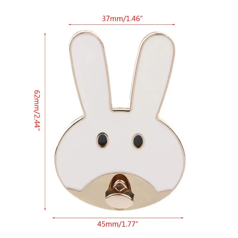1 Pc Cute Rabbit Shape Clasp Turn Lock Twist Locks Metal Hardware For DIY Handbag Bag Purse Accessories
1 Pc Cute Rabbit Shape Clasp Turn Lock Twist Locks Metal Hardware For DIY Handbag Bag Purse Accessories