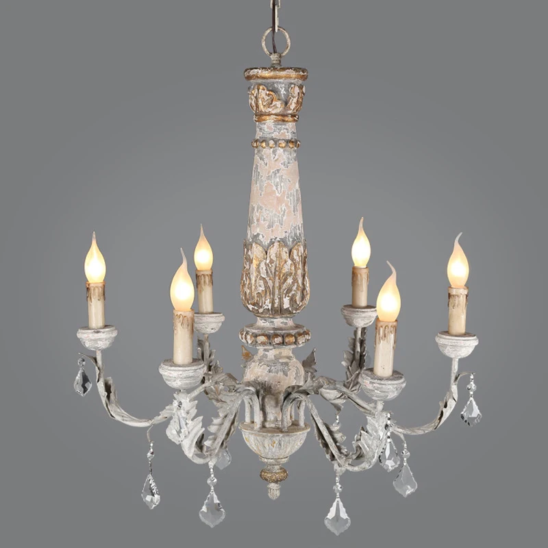 Wooden Iron Chandelier Lighting Vintage Crystal Lustre Pendant Chandelier Living Room Kitchen Bedroom Retro Loft Light Fixtures
Wooden Iron Chandelier Lighting Vintage Crystal Lustre Pendant Chandelier Living Room Kitchen Bedroom Retro Loft Light Fixtures
