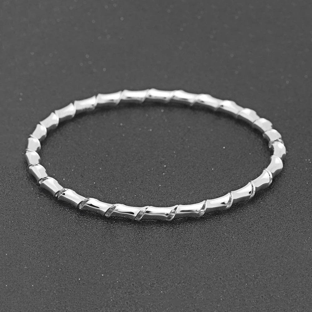 Bamboo Joint Bangles for women Fashion New Simple Engagement vintage Female Jewelry Silver Color Cuff Bracelets Gifts
Bamboo Joint Bangles for women Fashion New Simple Engagement vintage Female Jewelry Silver Color Cuff Bracelets Gifts