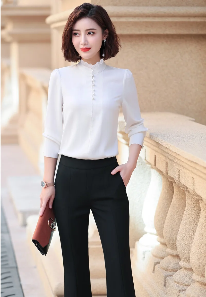 Formal Uniform Styles Women Business Suits With Blouses and Pants Casual Office Ladies Pants Suits Pantsuits Trousers Sets
Formal Uniform Styles Women Business Suits With Blouses and Pants Casual Office Ladies Pants Suits Pantsuits Trousers Sets