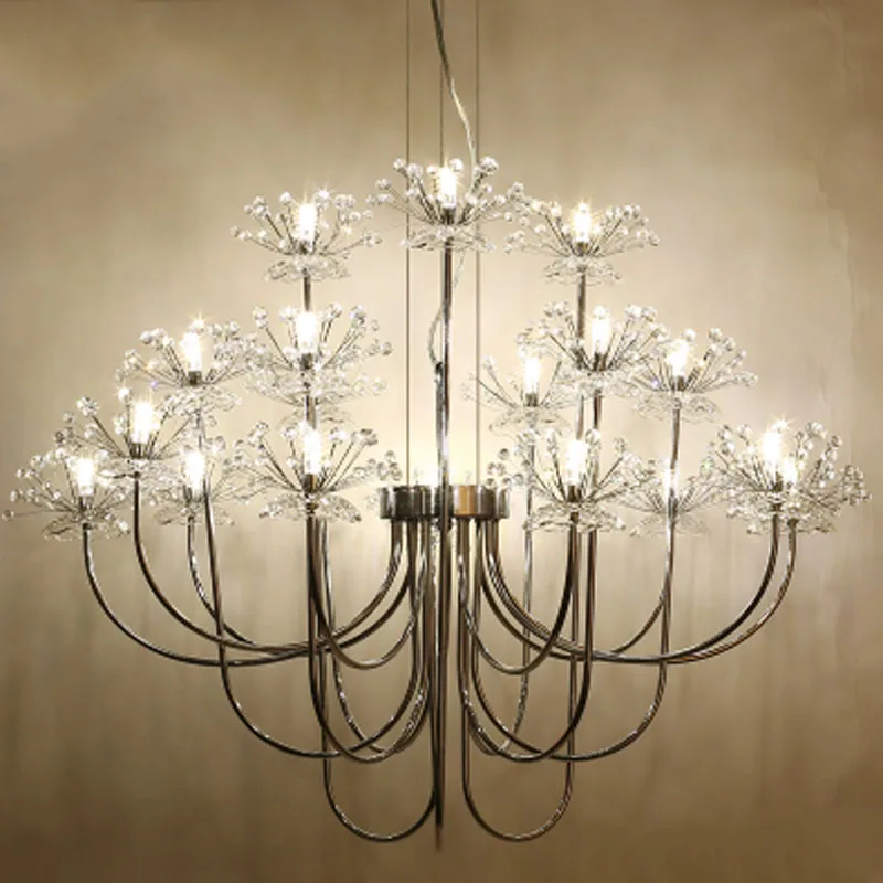 Simple modern living room crystal chandelier Nordic art personality bedroom lamp creative branch restaurant LED chandelier
Simple modern living room crystal chandelier Nordic art personality bedroom lamp creative branch restaurant LED chandelier