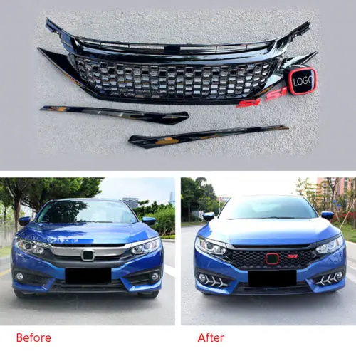 Front Grille Grill Mesh Honeycomb Style Mouldings Cover For Honda Civic 16-2017
Front Grille Grill Mesh Honeycomb Style Mouldings Cover For Honda Civic 16-2017