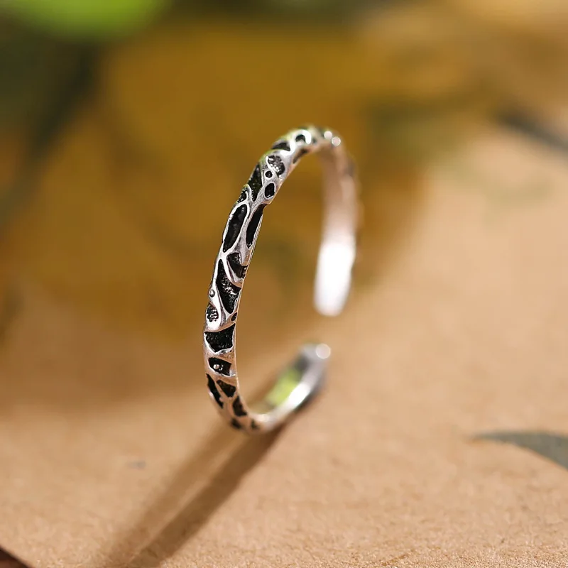 Vintage Simple 925 Sterling Silver Open Rings For Women Retro S925 silver jewelry adjustable ring for girls jewelry gift
Vintage Simple 925 Sterling Silver Open Rings For Women Retro S925 silver jewelry adjustable ring for girls jewelry gift