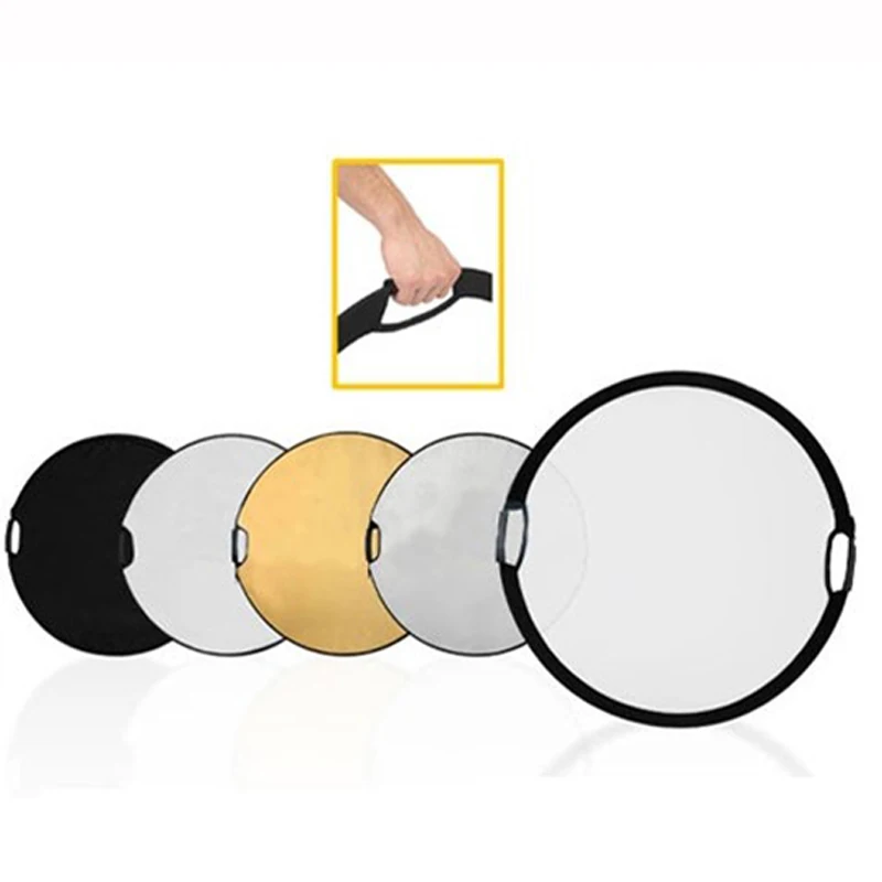 110cm 5 in 1 43" Photography Photo Portable Grip Reflector 5in1 Circular Collapsible Multi Disc Free Shipping
110cm 5 in 1 43" Photography Photo Portable Grip Reflector 5in1 Circular Collapsible Multi Disc Free Shipping