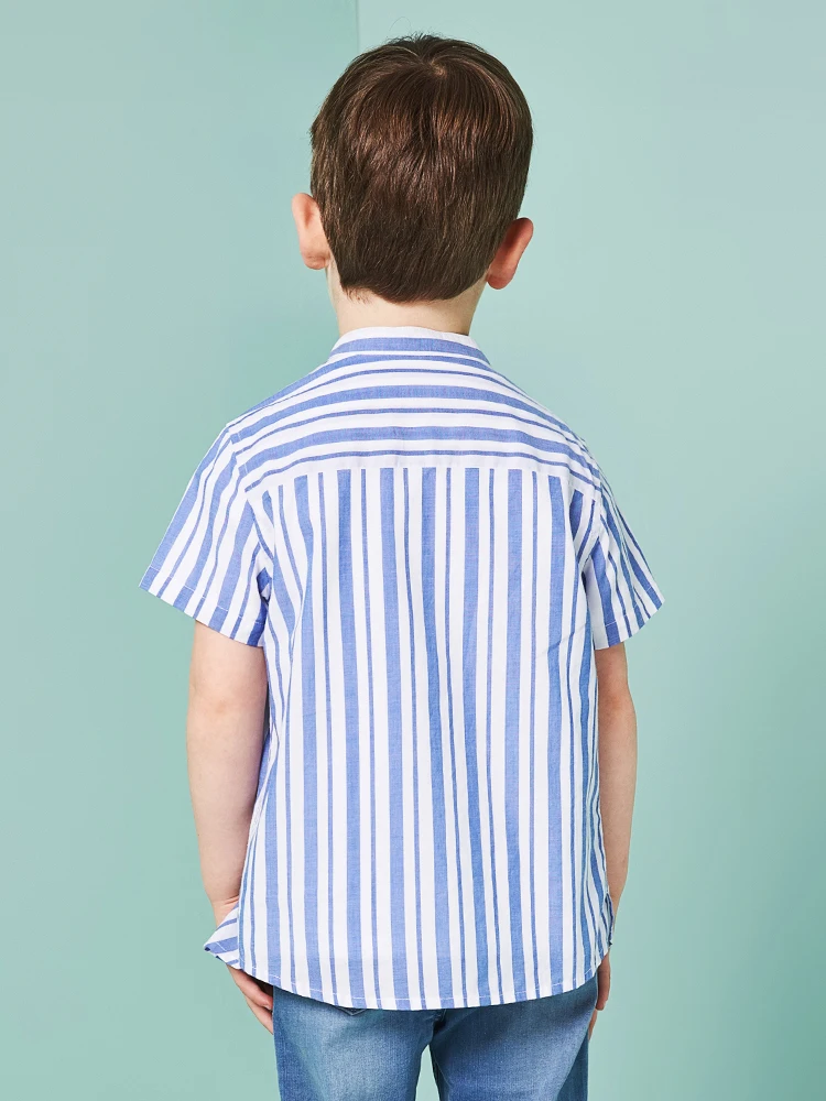 Рубашки для маленьких мальчиков Balabala летние рубашки с короткими рукавами модная