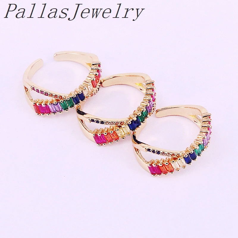 8Pcs New Shiny Colorful Engagement Rings Fashion Rainbow CZ Finger Ring Women Girls Wedding Jewelry
8Pcs New Shiny Colorful Engagement Rings Fashion Rainbow CZ Finger Ring Women Girls Wedding Jewelry
