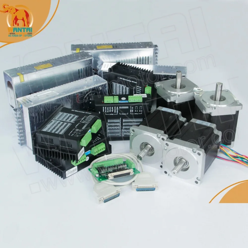 CE, RoHS, Super! (USA, DE Ship & Free) 4Axis Wantai Nema 34 Stepper Motor 1090oz-in,5.6A,DQ860MA, CNC Mill Cutter Laser,Plasma
CE, RoHS, Super! (USA, DE Ship & Free) 4Axis Wantai Nema 34 Stepper Motor 1090oz-in,5.6A,DQ860MA, CNC Mill Cutter Laser,Plasma