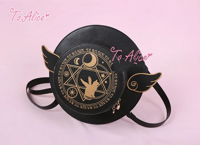 Princess sweet lolita bag To Alice Original lovely daily magic array printed double shoulder round bag fashion women BAG217
Princess sweet lolita bag To Alice Original lovely daily magic array printed double shoulder round bag fashion women BAG217