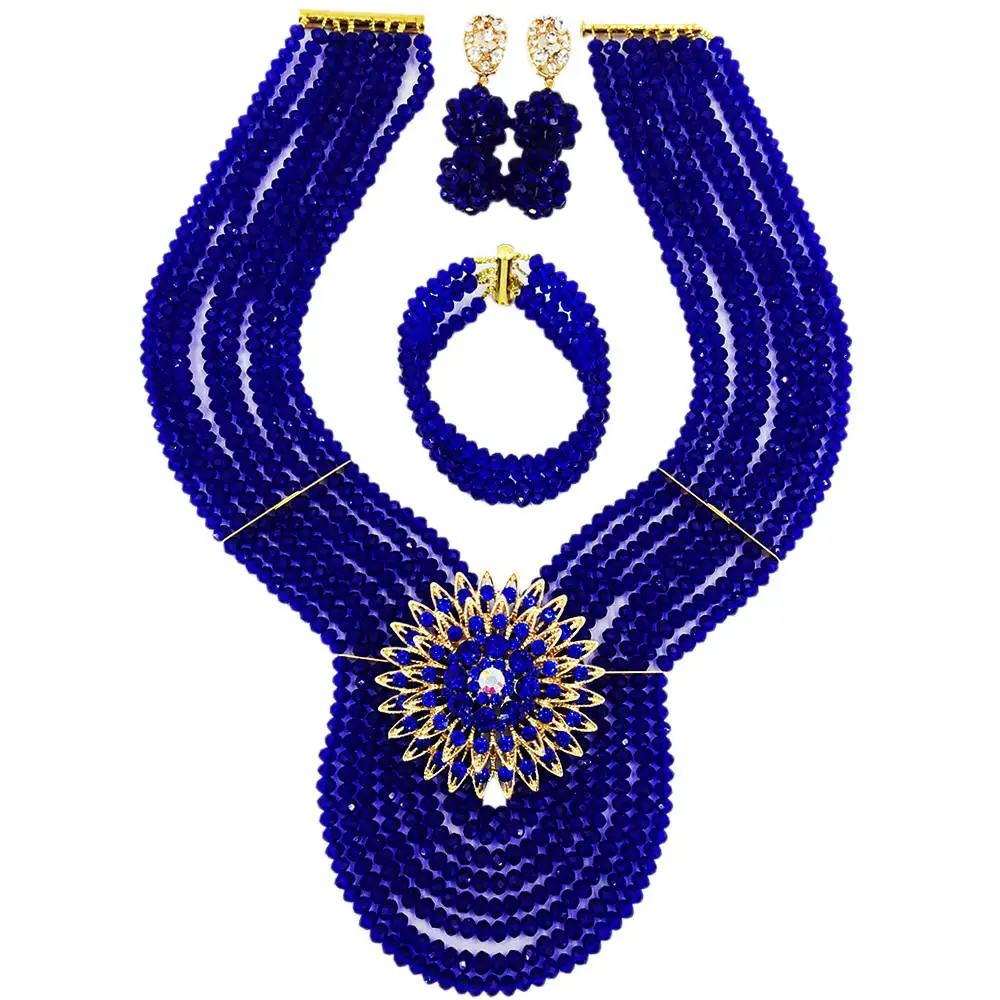 New Royal Blue Crystal Costume Nigerian African Wedding Beads Jewelry Necklaces Set Bridal Beads Sets 8PD16
New Royal Blue Crystal Costume Nigerian African Wedding Beads Jewelry Necklaces Set Bridal Beads Sets 8PD16