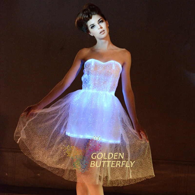 LED Sexy Dress Luminous Skirt Bra Fiber Clothe Vestido de Noite Glowing V collar Princess Dress Sexy For Women Dance Clothes
LED Sexy Dress Luminous Skirt Bra Fiber Clothe Vestido de Noite Glowing V collar Princess Dress Sexy For Women Dance Clothes