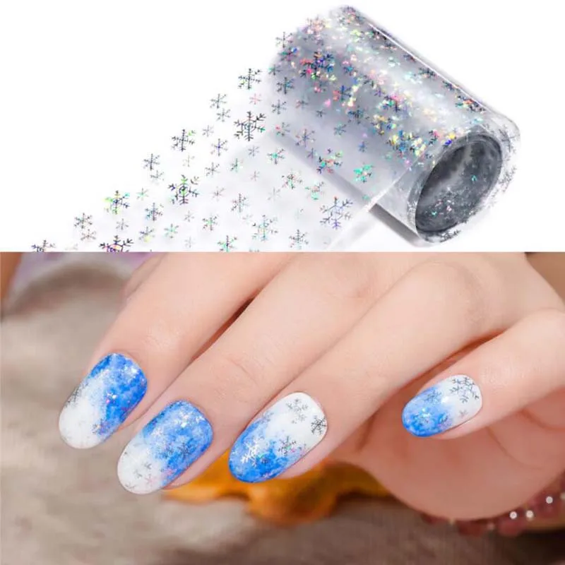 4cm*120m Christmas Snowflake Holographic Nail Foils Christmas Winter Nail Art Transfer Foil Sticker Paper Craft Decoration
4cm*120m Christmas Snowflake Holographic Nail Foils Christmas Winter Nail Art Transfer Foil Sticker Paper Craft Decoration