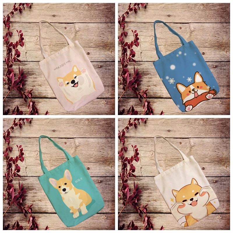 IVYYE Happy Dog Fashion Anime Foldable Canvas Shopping Bag Casual Shoulder Bags Customized Tote Handbag Lady Girls New
IVYYE Happy Dog Fashion Anime Foldable Canvas Shopping Bag Casual Shoulder Bags Customized Tote Handbag Lady Girls New