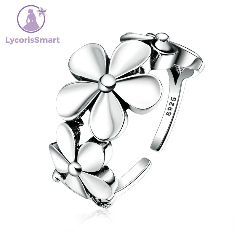 Exquisite Real 925 Sterling Silver Flower Poetic Daisy Cherry Blossom Finger Ring for Women Jewelry
Exquisite Real 925 Sterling Silver Flower Poetic Daisy Cherry Blossom Finger Ring for Women Jewelry