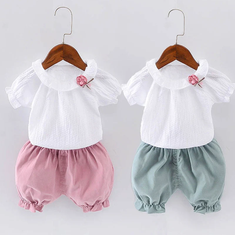 Фото Комплект летней одежды для новорожденных девочек на 1 год комплект из 2 предметов