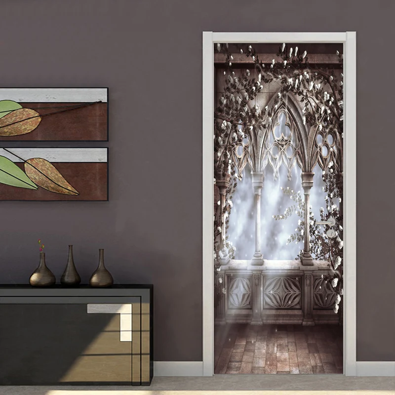 European Style Landscape Door Sticker PVC Self-Adhesive Wallpaper Wall Mural Living Room Bedroom Door Decals Vinyl Door Poster
European Style Landscape Door Sticker PVC Self-Adhesive Wallpaper Wall Mural Living Room Bedroom Door Decals Vinyl Door Poster