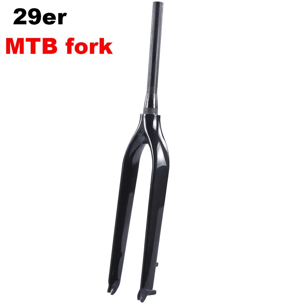 29er MTB XC Carbon Fork 15 мм через мост Велосипедная вилка для горного велосипеда ступицы