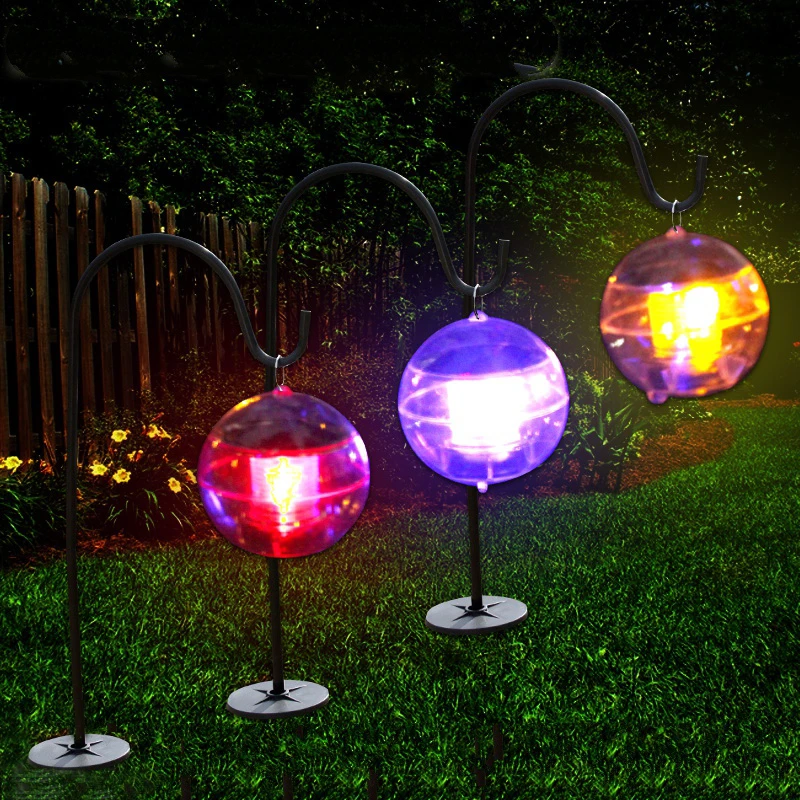 Waterproof LED Solar Energy Float Lights Lawn Hanging Lamp Path Street Yard Garden Outdoor Garland Motion Sensor Luminaria Decor | Лампы и