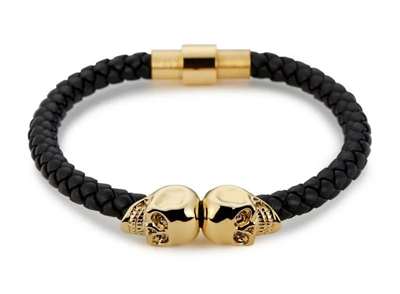 Fashion Stainless Steel Plated Gold Black Men Leather Northskull Bracelet Skull Bracelet For Men S5-0299
Fashion Stainless Steel Plated Gold Black Men Leather Northskull Bracelet Skull Bracelet For Men S5-0299