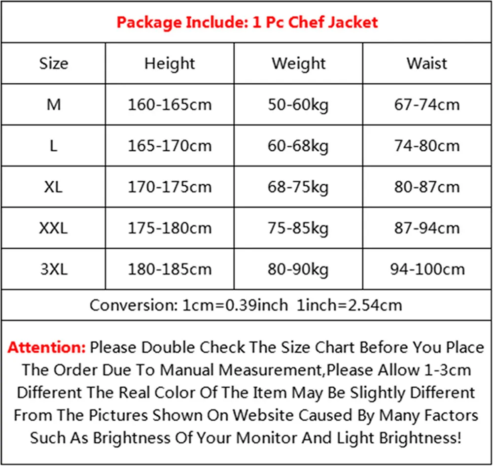 2019 Summer Multicolor Striped Collar Shirt Double Breasted Chef Jacket Kitchen Restaurant Chef Workwear Chef Uniform Pocket Men
2019 Summer Multicolor Striped Collar Shirt Double Breasted Chef Jacket Kitchen Restaurant Chef Workwear Chef Uniform Pocket Men